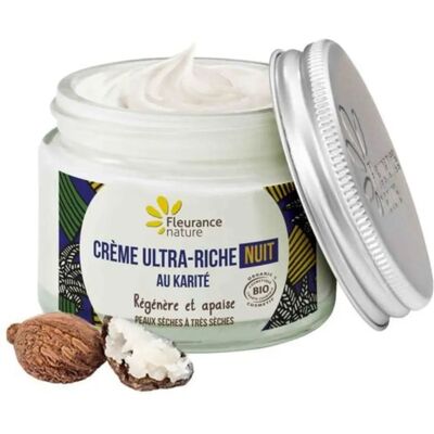 Fleurance Nature Organic Shea Night Cream - 50ml - Night Cream Fleurance Nature Organic Shea Night Cream - 50ml - Night Cream