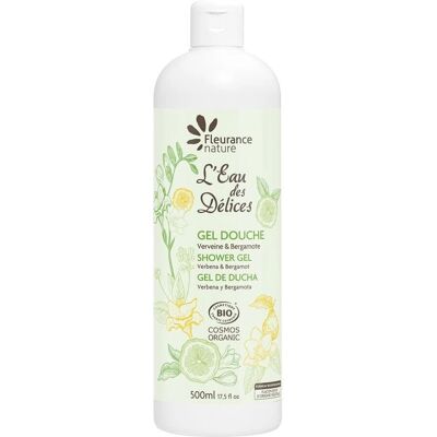 Gel douche verveine et bergamote Fleurance Nature - Bio, 500ml Gel douche verveine et bergamote Fleurance Nature - Bio, 500ml