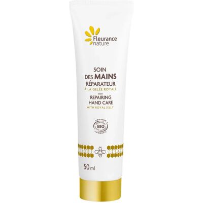 Crema de Manos Reparadora con Jalea Real Orgánica - Fleurance Nature 50ml Crema de Manos Reparadora con Jalea Real Orgánica - Fleurance Nature 50ml
