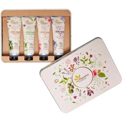 Fleurance Nature Coffret Mains Beige - Parfums Bio Naturels - Publicité Fleurance Nature Coffret Mains Beige - Parfums Bio Naturels - Publicité