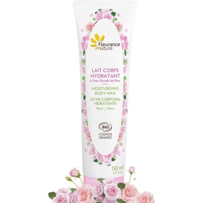 Fleurance Nature Lait Corporel à la Rose - Hydratant Corps à l'Eau de Rose - Publicité Fleurance Nature Lait Corporel à la Rose - Hydratant Corps à l'Eau de Rose - Publicité