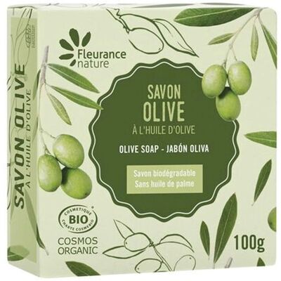 Savon parfumé à l'olive Fleurance Nature - 100g Savon parfumé à l'olive Fleurance Nature - 100g