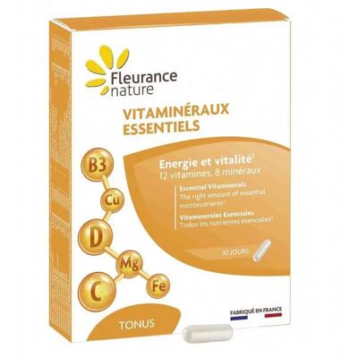 Fleurance Nature Complexe de Vitamines et Minéraux Essentiels - 30 Gélules - Publicité Fleurance Nature Complexe de Vitamines et Minéraux Essentiels - 30 Gélules - Publicité
