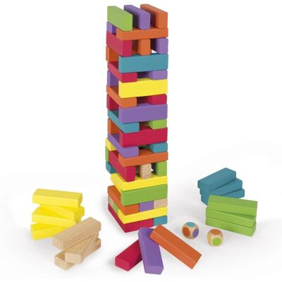 Janod Equilibloc Colour 62pc - Wooden Blocks Game for Kids Janod Equilibloc Colour 62pc - Wooden Blocks Game for Kids