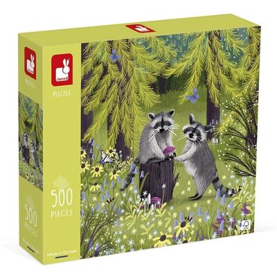 Janod 500-delige Puzzle Raccoons Janod 500-delige Puzzle Raccoons