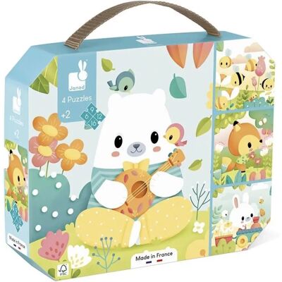 Janod Puzzle - Evolutionäres Tier-Set 4 - 6-16 Teile - Für Kinder 2+ Janod Puzzle - Evolutionäres Tier-Set 4 - 6-16 Teile - Für Kinder 2+