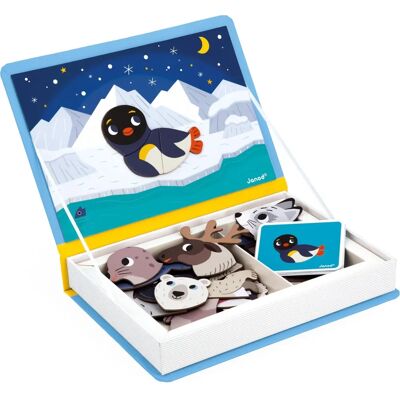Janod Magnetbuch Polartiere - Lernspielzeug für Kinder 3+ Janod Magnetbuch Polartiere - Lernspielzeug für Kinder 3+