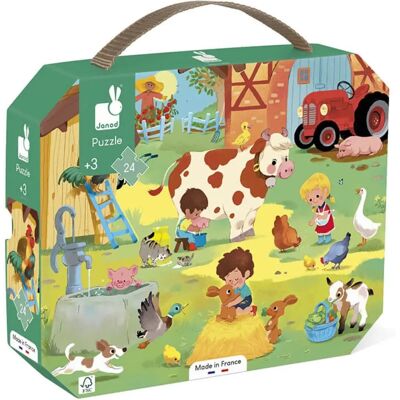 Janod Puzzle - Μια Μέρα στη Φάρμα - 24 κομμάτια Janod Puzzle - Μια Μέρα στη Φάρμα - 24 κομμάτια
