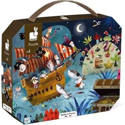 Puzzle enfant Janod Chasse au Trésor - 36 pièces - Jeu éducatif Puzzle enfant Janod Chasse au Trésor - 36 pièces - Jeu éducatif