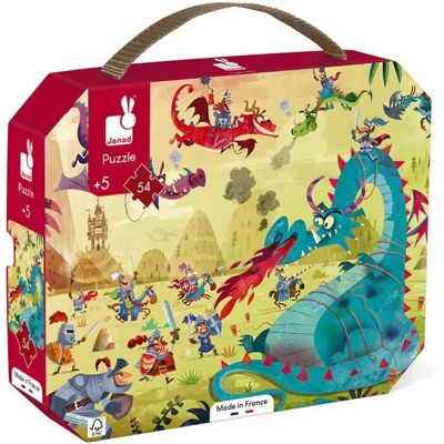 Janod Puzzle Dragons 54 Pièces - Puzzle Multicolore Janod Puzzle Dragons 54 Pièces - Puzzle Multicolore