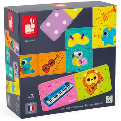 Janod Muziekinstrumenten Domino Spel - Gezelligheid & Leren Janod Muziekinstrumenten Domino Spel - Gezelligheid & Leren