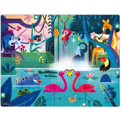 Puzzle niespodzianka w dżungli JANOD - 20 elementów Puzzle niespodzianka w dżungli JANOD - 20 elementów