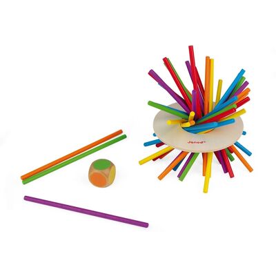 Janod Crazy Sticks Vaardigheidsspel - Houten Speelgoed - Voor 3+ Jaren Janod Crazy Sticks Vaardigheidsspel - Houten Speelgoed - Voor 3+ Jaren