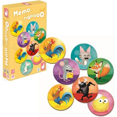 Janod Memory Rigolooo - Djur Memoryspel för Barn Janod Memory Rigolooo - Djur Memoryspel för Barn
