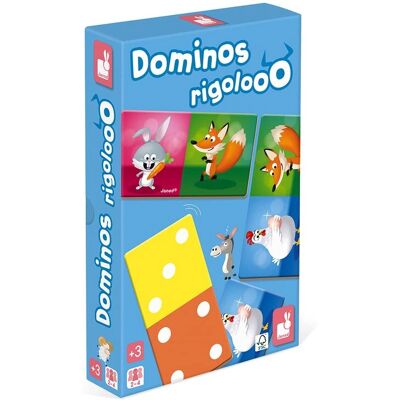Gra Domino Janod Rigolooo - Zwierzęta i Liczby - 28 Elementów Gra Domino Janod Rigolooo - Zwierzęta i Liczby - 28 Elementów