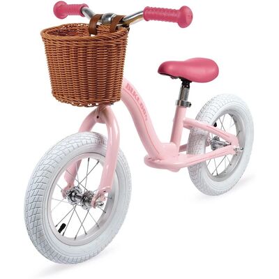 Juratoys Pink Vintage Metall-Balancebike - Verstellbarer Sitz & Aufpumpbare Reifen Juratoys Pink Vintage Metall-Balancebike - Verstellbarer Sitz & Aufpumpbare Reifen