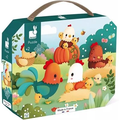 Janod Model Farm Puzzle - 20 Pieces Educational Toy Janod Model Farm Puzzle - 20 Pieces Educational Toy