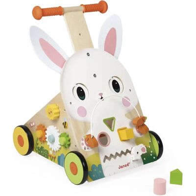 Janod Kinder Holzwandelwagen mit Hasenmotiv - Walker Janod Kinder Holzwandelwagen mit Hasenmotiv - Walker