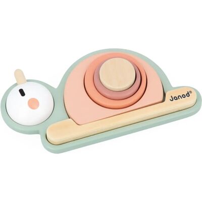Janod Sweet Cocoon - Multicolored Stackable Sensory Snail Janod Sweet Cocoon - Multicolored Stackable Sensory Snail