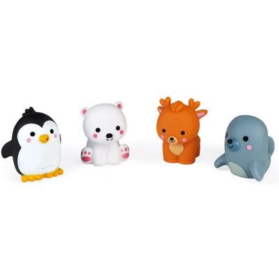Janod Polar Tiere Spritzers 4er Pack - Badt toy Janod Polar Tiere Spritzers 4er Pack - Badt toy