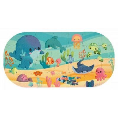 Puzzle Janod - 28 Piezas Animales Marinos Juguete de Baño - Desarrolla habilidades motoras Puzzle Janod - 28 Piezas Animales Marinos Juguete de Baño - Desarrolla habilidades motoras