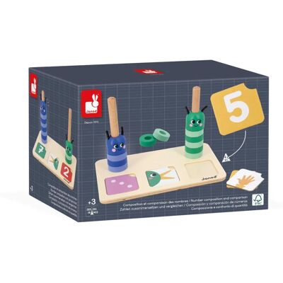 Gioco educativo Janod di composizione e confronto dei numeri - Materna Gioco educativo Janod di composizione e confronto dei numeri - Materna