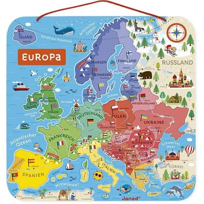 Janod Magnetisches Europa-Puzzle für Kinder - Mehrfarbig - Bildungsspiel Janod Magnetisches Europa-Puzzle für Kinder - Mehrfarbig - Bildungsspiel