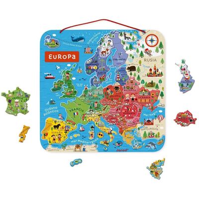 Janod Magnetisk Europakarta - Flerfärgad - 7-12 år Janod Magnetisk Europakarta - Flerfärgad - 7-12 år