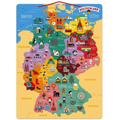 Janod Mapa Magnética de Alemania Juguete Educativo - 79 Piezas - Niños 7-10 Janod Mapa Magnética de Alemania Juguete Educativo - 79 Piezas - Niños 7-10