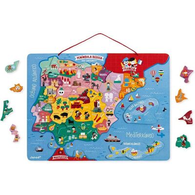 Mapa magnético de España Janod - Juguete educativo 6-10 años Mapa magnético de España Janod - Juguete educativo 6-10 años