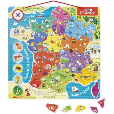 Juratoys J05480 Jouet Éducatif de Géographie Française - 93 Magnets - Publicité Juratoys J05480 Jouet Éducatif de Géographie Française - 93 Magnets - Publicité