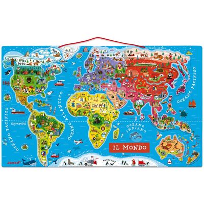 Puzzle Carte du Monde Magnétique Janod - 92 pièces - Jeu éducatif - Publicité Puzzle Carte du Monde Magnétique Janod - 92 pièces - Jeu éducatif - Publicité