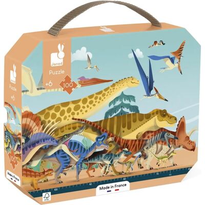 Πάζλ Dino Range Janod - 100 Κομμάτια Προϊστορικών Δεινοσαύρων Πάζλ Dino Range Janod - 100 Κομμάτια Προϊστορικών Δεινοσαύρων