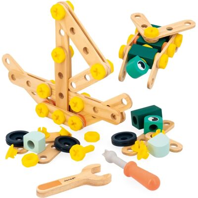 Set de construction en bois Janod Brico'Kids 100 pièces - Jouet pour enfants 3+ - Publicité Set de construction en bois Janod Brico'Kids 100 pièces - Jouet pour enfants 3+ - Publicité