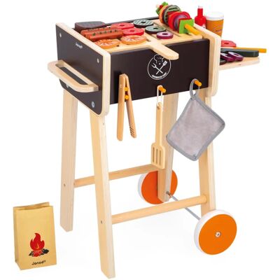 Janod Modèle Barbecue en Bois - Jeu de Rôle - 57 Accessoires Janod Modèle Barbecue en Bois - Jeu de Rôle - 57 Accessoires