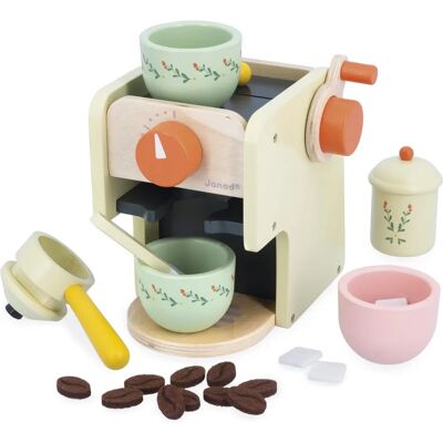 Janod Spielzeug Kaffeemaschine Set - Fantasiespiel für Kinder Janod Spielzeug Kaffeemaschine Set - Fantasiespiel für Kinder