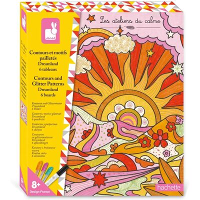 Janod Kreativt Kit - Glittriga Mönster Dreamland Janod Kreativt Kit - Glittriga Mönster Dreamland