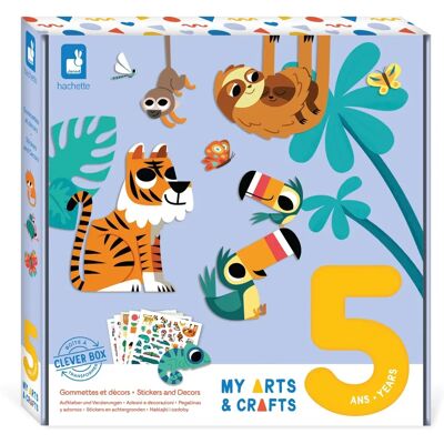 Janod Kreativt set Jungel klistermärken - Barn 5+ Janod Kreativt set Jungel klistermärken - Barn 5+