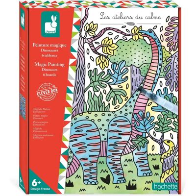 Janod Magiczne Malowanie Dinozaurów - 6 Dzieł Sztuki Aktywowanych Wodą - Dla Dzieci 6+. Janod Magiczne Malowanie Dinozaurów - 6 Dzieł Sztuki Aktywowanych Wodą - Dla Dzieci 6+.