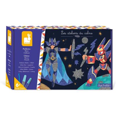 Janod Glitter Set voor Superhelden - Knutselset voor Kinderen - 3 Afbeeldingen om te Decoreren Janod Glitter Set voor Superhelden - Knutselset voor Kinderen - 3 Afbeeldingen om te Decoreren