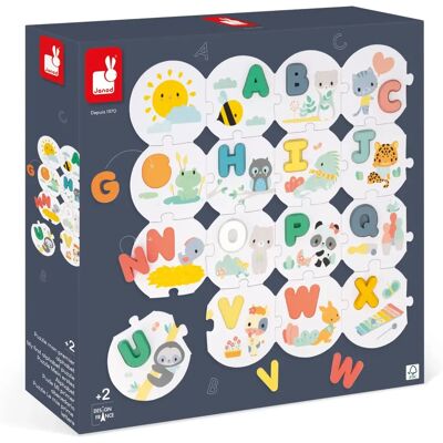 Janod Puzzle Mein erstes Alphabet - Holzspielzeug für Kinder Janod Puzzle Mein erstes Alphabet - Holzspielzeug für Kinder