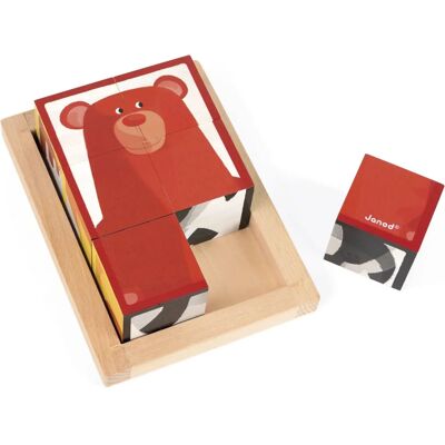 Bloques de Animales de Madera Janod - 6 Piezas - Tema Bosque - Desde 12 Meses Bloques de Animales de Madera Janod - 6 Piezas - Tema Bosque - Desde 12 Meses