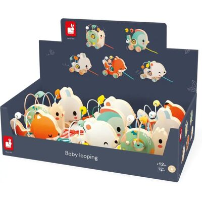 Janod Baby Holz Tier Ziehspielzeug - Baby Looping Janod Baby Holz Tier Ziehspielzeug - Baby Looping