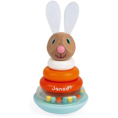 Janod Rabbit Stackable Toy - 1-3 Years Janod Rabbit Stackable Toy - 1-3 Years
