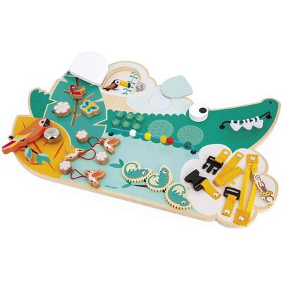Janod Tropical Crocodile Activity Table - Educational Toy Janod Tropical Crocodile Activity Table - Educational Toy