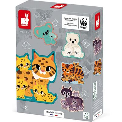 Janod J08625 Rompecabezas de Animales - Colaboración WWF Janod J08625 Rompecabezas de Animales - Colaboración WWF