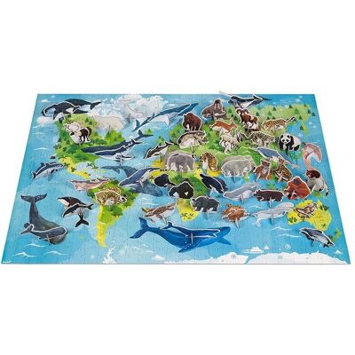 Janod Modèle : Puzzle des Espèces Sauvages WWF 350 Pièces - Publicité Janod Modèle : Puzzle des Espèces Sauvages WWF 350 Pièces - Publicité