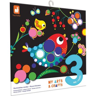 Janod Kreativt Set - Runda Klistermärken - 4 Tavlor - Barn Janod Kreativt Set - Runda Klistermärken - 4 Tavlor - Barn