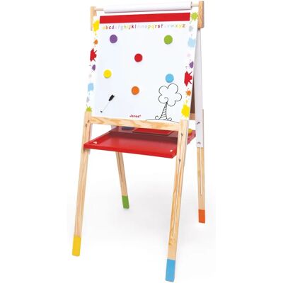Juratoys J09611 Zabawka artystyczna i rękodzieła - Regulowana dwustronna tablica magnetyczna i kredowa - 58cm Juratoys J09611 Zabawka artystyczna i rękodzieła - Regulowana dwustronna tablica magnetyczna i kredowa - 58cm