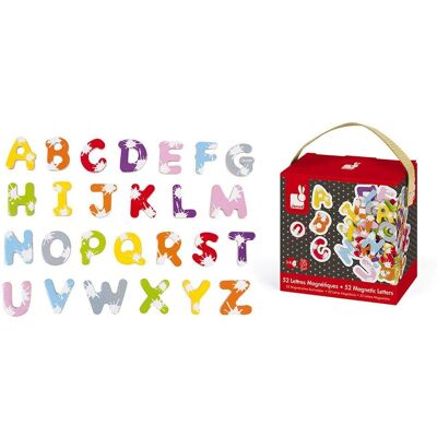 Janod puismagnetit - Aakkoset 52 kappaletta - Koulutuspeli - Punainen - Tuotetyyppi Janod puismagnetit - Aakkoset 52 kappaletta - Koulutuspeli - Punainen - Tuotetyyppi